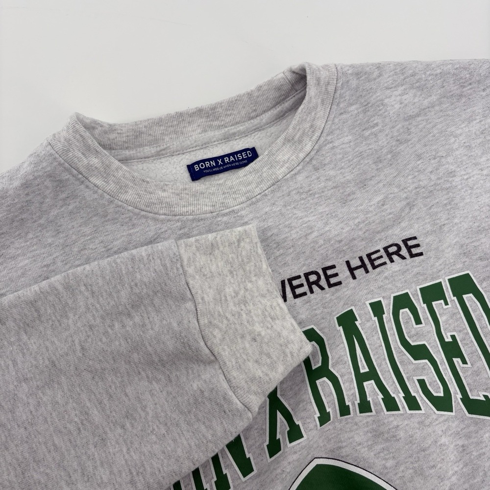Born‎ x Raised Wish You Were Here Los Angeles Graphic Gray Sweatshirt Mens L